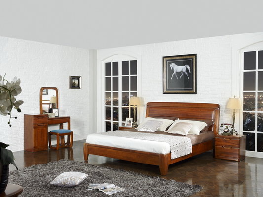 New design Nanmu Solid wood Bedroom furniture set By ISO9001 and FSC china good factory to sell high end quality