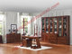 Solid Wooden with Glass Door Material Bookcase Set  for Living Room Furniture
