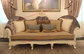 French-type Furniture made by Wooden Carving Frame with Upholstery Sofa Set