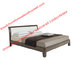 Classic Walnut wooden bedroom set by leather headboard and Flat Bedstead for mattress