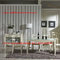 Ivory Neoclassical Dining Room Furniture collection by rubber wood with Glass or Marble table top