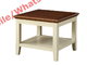 Mediterranean Style Furniture Coffee table made by rubber wood and white painting storage drawers