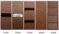 Sliding Wardrobe Closet doors in melamine board  and Leather with Fabric covered MDF doors also Solid wood Cabinets