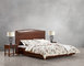 Glassic design of Leisure Bedroom Furniture Upholstered Headboard Bed by True Leather with High density Sponge covered