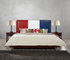 Leather Upholstered Headboard Custom Bed in hotel Guestroom king and queen size bedroom Wooden bed in High quality
