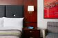 Hotel Bedroom Furniture Mahogany wood headboard Bed and Fixed Millwork TV Wall Panel with Reading desk