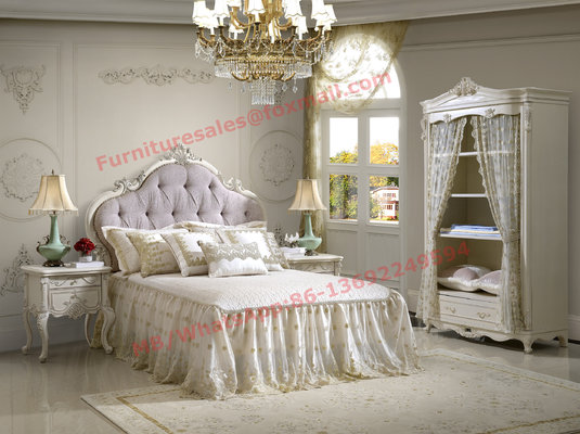Exquisite Design and Workmanship for Lovely Girls Bedroom Furniture set in White Color