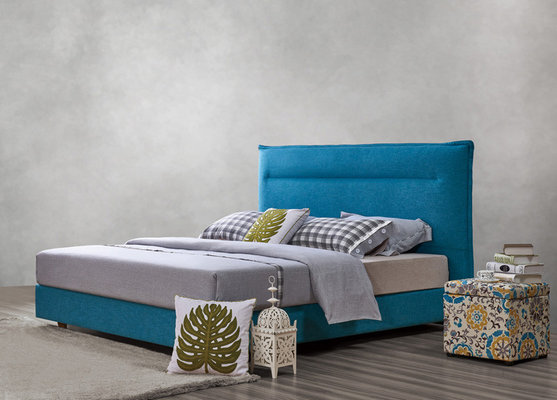 Fabric Upholstered Headboard Bed SOHO Apartment Bedroom interior fitout Leisure Furniture