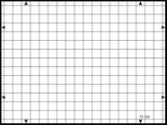 3nh TE183 A REFLECTANCE 14 horizontal and 19 vertical lines 19 / 14 – TV cameras GRID TEST CHART