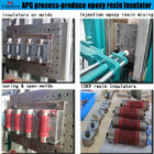 resin transfer molding machine for LSR material insulator
