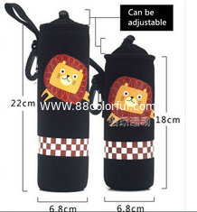 China Neoprene Water Bottle Sleeve Insulated Glass Drink Bottle Cover size:18cmc*6.8cm  Material is neoprene supplier