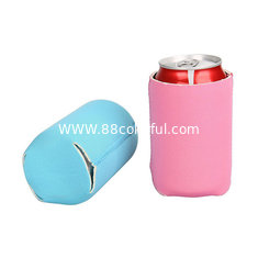 China Custom Logo Printed Neoprene Can Cooler For Beer Can Cooler. size:10cmc*13cm  Material is neoprene supplier
