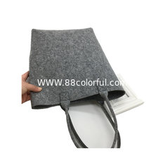China Women Fashion Customized designer women shopping Felt Tote Bag. size is 35cm*30cm 3mm microfiber material. supplier