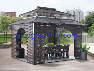China China garden house outdoor pavilion with sofa garden rattan tents 1114 supplier
