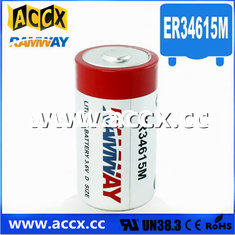 China D size ER34615M 3.6V 14.5Ah lithium Thionyl chloride battery supplier