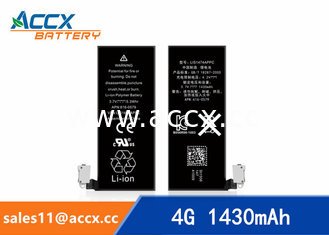 China ACCX brand new high quality li-polymer internal mobile phone battery for IPhone 4G with high capacity of 1430mAh 3.7V supplier
