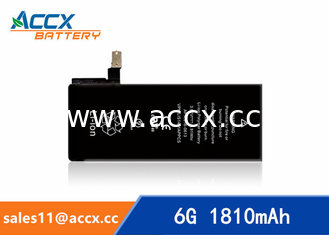 China ACCX brand new high quality li-polymer internal mobile phone battery for IPhone 6G with high capacity of 1810mAh 3.8V supplier