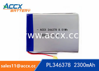 China 346378PL 3.7V 2300mAh Lithium Polymer Battery supplier