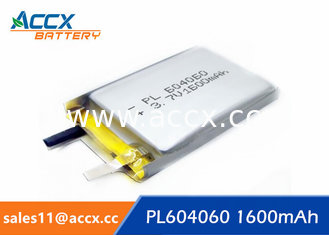 China li batteries PL 604060 3.7V 1600mAh lipo battery for led, power bank supplier