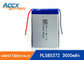 585372 3000mAh lithium polymer battery for digital products 3.7V with PCM protection supplier