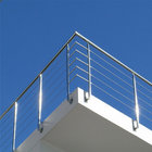 Solid Rod Stainless Steel Railing Design for Balcony / Stairs