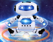 New Electric Robot Children's Toy Space Dancing Electric Robot 360 Degree Rotating Light Music Toy
