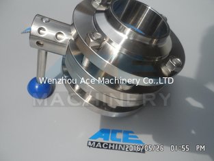 China Sanitary Stainless Steel Pulling Hanlde Butterfly Valve (ACE-DF-7T) supplier