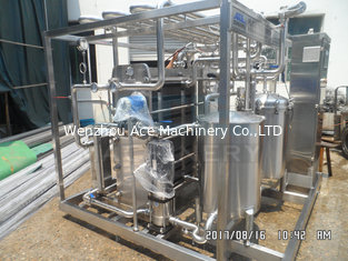 China 300L Small Stainless Steel Tubular Fruit Pulp Pasteurizer Tubular Type Pasteurizer Machine For Milk supplier