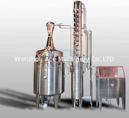 China 200L 500L 1000L Red Copper Alcohol Vodka Pot Still Distiller supplier