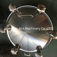 China Food Grade Tank Manway Cover Stainless Steel Flange Sight Glass Dn400 supplier