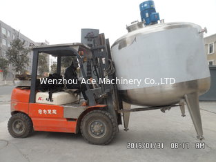 China Stainless Steel Electric Heating Mixing Tank Mixing Vat Food Grade Heating Vessel Milk/Dairy Mixing Vat supplier