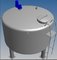 SUS304 or 316L Stainless Steel Tank Suppliers Mixing Vats Stainless Steel Food Sanitary 1000L Milk Mixing Vat supplier