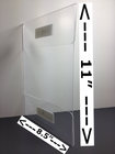 8.5x11 Vertical Horizontal clear acrylic Sign Holder With Adhesive Tape,OEM 8.5*11 wall amount sign holder