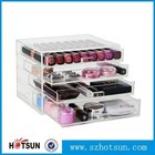 wholesale clear acrylic cosmetic makeup organizer with drawers