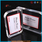 High quality clear square double sided acrylic photo frame with magnets