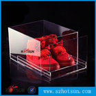factory custom clear acrylic shoe boxes/perspex shoe box/display shoe box