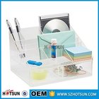 wholesale Clear Acrylic Desk Organizer with 4 X 6 Memo Pad Holder