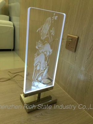 Acrylic screen laser inner carve