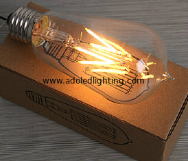 China 4W Edison ST64 glass global LED Filament Bulb Candle Light E27 Sapphire filament supplier