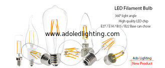 China 8W Edison A60 glass global LED Filament Bulb Candle C35Light E27 A60 cover Sapphire filame supplier