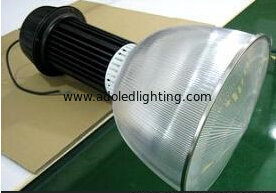 China 90° degree 200W led highbay bridgelux chip meanwell driver PC clear cover supplier