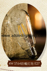 China 4W Edison ST64 glass global LED Filament Bulb Candle Light E27 Sapphire substrate dimmable supplier