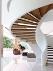indoor modern design carbon steel stainless steel spiral stairs staircase