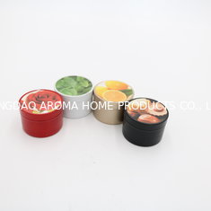 China Wholesale round seamless colored candle paraffin wax tin wedding candle supplier