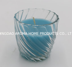 China Environment-friendly Paraffin Wax frosted Aromatherapy Glass Candle supplier
