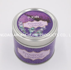 China Grape Wine Art Candle Custom Paraffin Wax Scented Tin Candle with color label supplier