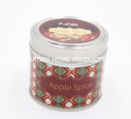 China Hot sale paraffin wax luxury scented travel tin candle with color label finish supplier