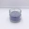 Soy wax luxury candle jars glass decoration qingdao glass with purple wax supplier