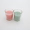 Cylindrical glass candle cup with grapefruit fragrance jars for candle making supplier