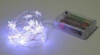 Battery powered Star led copper wire string